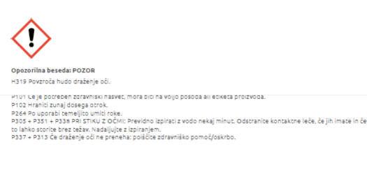Varnostni list